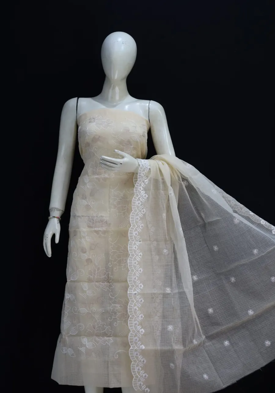 Elegant Kota Doria Soft Cotton Dress Material – Lightweight, Breathable & Handcrafted Perfection